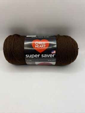 Red Heart Super Saver Yarn Brown Coffee 365 7oz 1 Skein RHSS